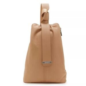 NWT MSRP$178 VINCE CAMUTO Women's Moyra Small Satchel Handbag Sandstone